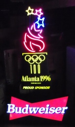 [object object] My Beer Sign Collection &#8211; Not for sale but can be bought&#8230; budweiserolympictorchatlanta