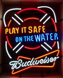 [object object] My Beer Sign Collection &#8211; Not for sale but can be bought&#8230; budweiserplayitsafeonthewater
