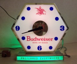 [object object] My Beer Sign Collection &#8211; Not for sale but can be bought&#8230; budweiserpreferredclock
