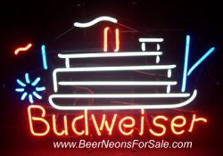 [object object] My Beer Sign Collection &#8211; Not for sale but can be bought&#8230; budweiserriverboat e1591315565301