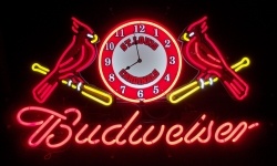 [object object] My Beer Sign Collection &#8211; Not for sale but can be bought&#8230; budweiserstlouiscardinalsclock