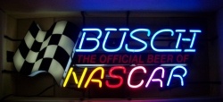 [object object] My Beer Sign Collection &#8211; Not for sale but can be bought&#8230; buschofficialbeerofnascar