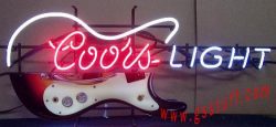 [object object] My Beer Sign Collection &#8211; Not for sale but can be bought&#8230; coorslightguitar e1591817012954