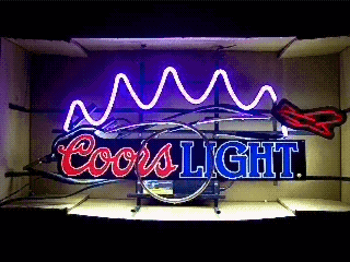 [object object] My Beer Sign Collection &#8211; Not for sale but can be bought&#8230; coorslightplane