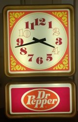 [object object] My Beer Sign Collection &#8211; Not for sale but can be bought&#8230; drpepperlargeclocklight1974 e1667818519804