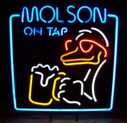 [object object] My Beer Sign Collection &#8211; Not for sale but can be bought&#8230; molsonontaploon1992