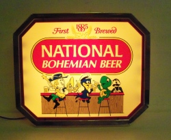 [object object] My Beer Sign Collection &#8211; Not for sale but can be bought&#8230; nationalbohemianbeer1987light