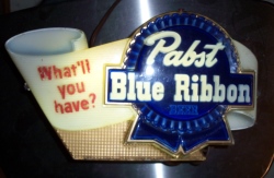 [object object] My Beer Sign Collection &#8211; Not for sale but can be bought&#8230; pabstblueribbonwhatllyouhavelight