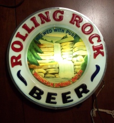 [object object] My Beer Sign Collection &#8211; Not for sale but can be bought&#8230; rollingrockbeerwaterfalllight