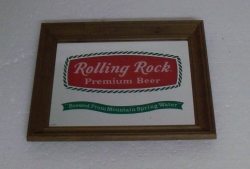 [object object] My Beer Sign Collection &#8211; Not for sale but can be bought&#8230; rollingrockpremiumbeer1981mirror