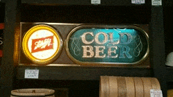 [object object] My Beer Sign Collection &#8211; Not for sale but can be bought&#8230; schlitzfiberopticbackbarlight