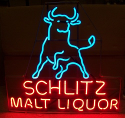[object object] My Beer Sign Collection &#8211; Not for sale but can be bought&#8230; schlitzmaltliquorbull1975