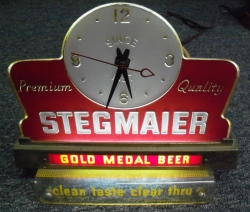 [object object] My Beer Sign Collection &#8211; Not for sale but can be bought&#8230; stegmaiergoldmedalbeerlightedclock
