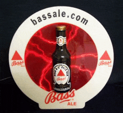 Bass Ale Back Bar Plasma Bottle Display [object object] My Beer Sign Collection &#8211; Not for sale but can be bought&#8230; bassalestaticbottle250