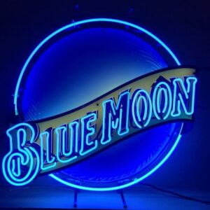 Blue Moon Beer Neon Sign