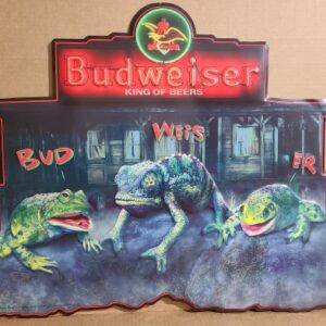 Budweiser Beer Frogs Tin Sign