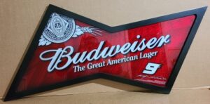 Budweiser Beer NASCAR Sign budweiser beer nascar sign Budweiser Beer NASCAR Sign budweisernascar9bowtiesign2009 300x148
