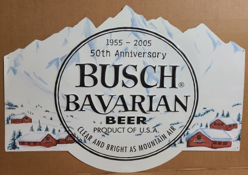 Busch Bavarian Beer Tin Sign