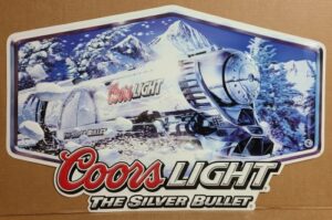 Coors Light Beer Silver Bullet Tin Sign coors light beer silver bullet tin sign Coors Light Beer Silver Bullet Tin Sign coorslightsilverbullettraintin2005 300x199