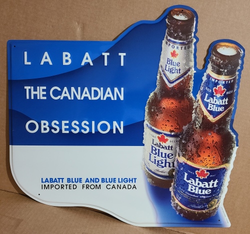 Labatt Blue Beer Tin Sign