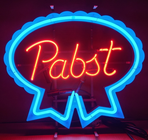 Pabst Blue Ribbon Beer Neon Sign [object object] Home pabstblueribbon1980ssolid