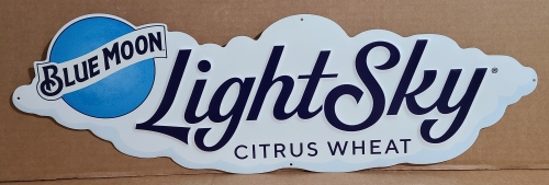Blue Moon Light Sky Beer Tin Sign