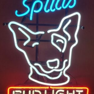Bud Light Beer Spuds Mackenzie Neon Sign