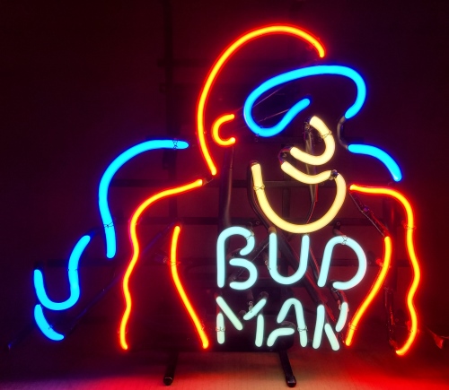 Budweiser Beer Bud Man Neon Sign