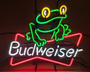 Budweiser Beer Frog Neon Sign budweiser beer frog neon sign Budweiser Beer Frog Neon Sign budweiserfrog1995 300x241