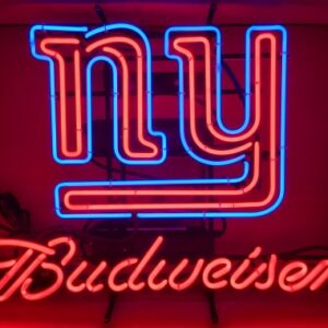 Budweiser Beer NFL Giants Neon Sign
