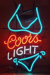 Coors Light Beer Bikini Neon Sign [object object] My Beer Sign Collection &#8211; Not for sale but can be bought&#8230; coorslightbikininib e1697645139965