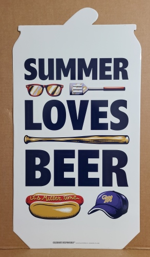 Miller Time Beer Tin Sign