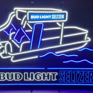 Bud Light Seltzer Pontoon Boat LED Sign
