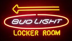 Bud Light Beer Locker Room Neon Sign [object object] My Beer Sign Collection &#8211; Not for sale but can be bought&#8230; budlightlockerroom e1705410253740