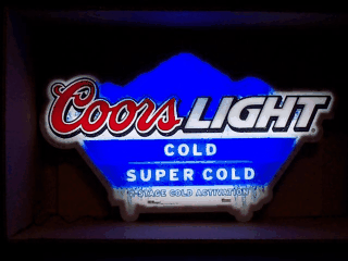 Coors Light Beer Transitional LED Sign [object object] My Beer Sign Collection &#8211; Not for sale but can be bought&#8230; coorslighttransitionalled