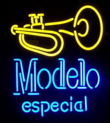 Modelo Especial Trumpet Neon Sign [object object] My Beer Sign Collection &#8211; Not for sale but can be bought&#8230; modeloespecialtrumpet