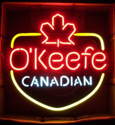 O'Keefe Canadian Beer Neon Sign [object object] My Beer Sign Collection &#8211; Not for sale but can be bought&#8230; okeefecanadian