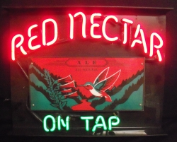 Red Nectar Ale On Tap Neon Sign [object object] My Beer Sign Collection &#8211; Not for sale but can be bought&#8230; rednectaraleontap