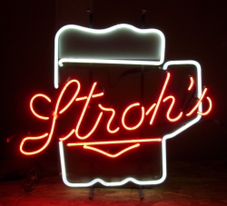 Strohs beer mug Neon Sign [object object] My Beer Sign Collection &#8211; Not for sale but can be bought&#8230; strohsmug1983