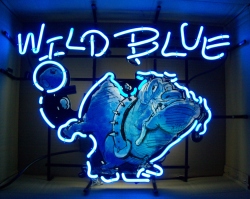 wild blue lager neon sign [object object] My Beer Sign Collection &#8211; Not for sale but can be bought&#8230; wildblue
