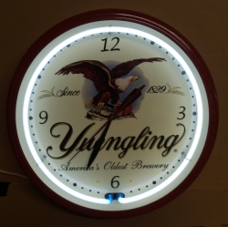 yuengling lager neon clock [object object] My Beer Sign Collection &#8211; Not for sale but can be bought&#8230; yuenglingeagleclockused