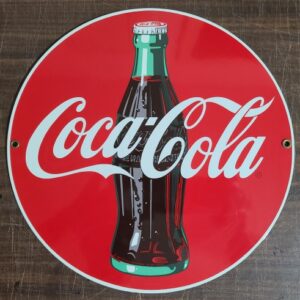 Coca Cola Enamel Sign