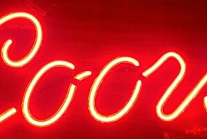 Coors Light Beer Neon Sign Tube