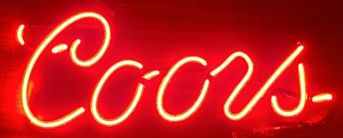 Coors Light Beer Neon Sign Tube