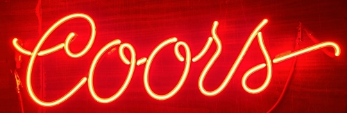Coors Beer Neon Sign Tube
