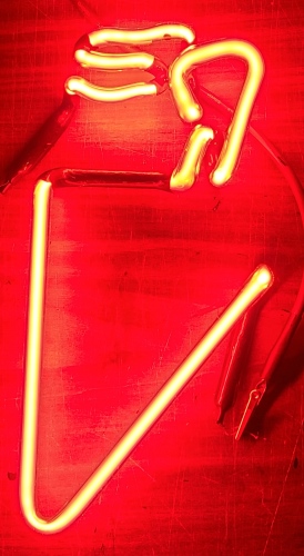 Coors Red Light Beer Neon Sign Tube