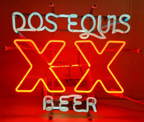 Dos Equis Beer Neon Sign [object object] Home dosequisxxbeer1985barnfind