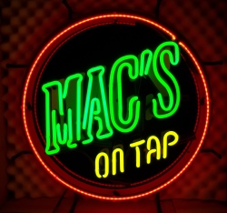 Macs On Tap Beer Neon Sign [object object] My Beer Sign Collection &#8211; Not for sale but can be bought&#8230; macsontap