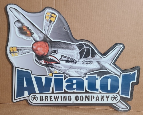 Aviator Brewing Company Beer Tin Sign