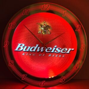 Budweiser Beer Neon Clock
